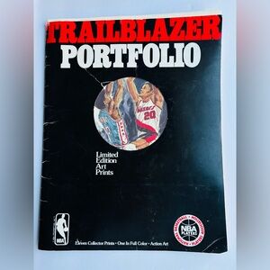 Vintage Portland Trailblazer, basketball, art prints, portfolio 1978‎